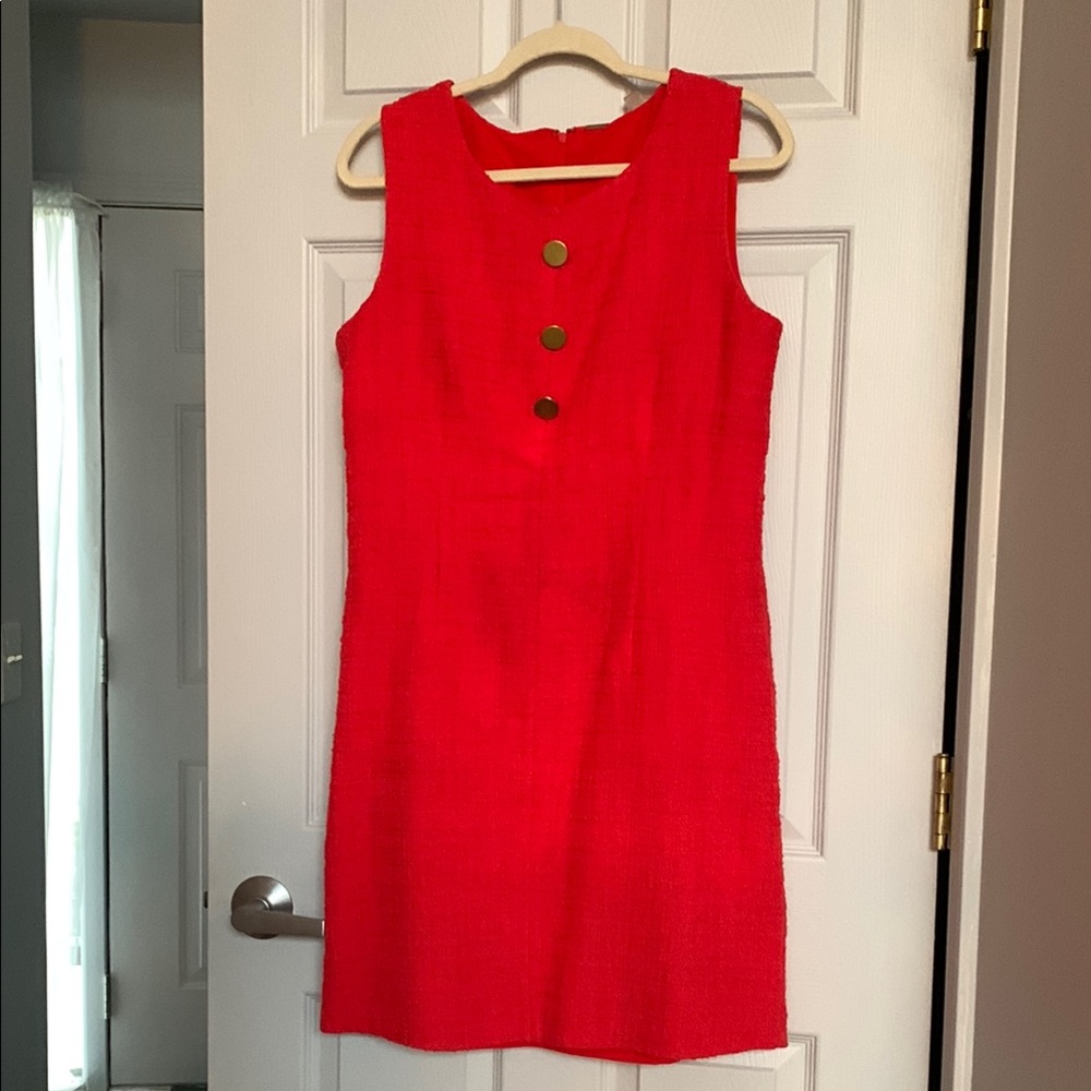 Tahari Red Sheath Mini Dress